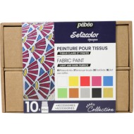 طقم قماش مجموعة 10 لون*45 ملي معتم فواتح مطفي + ادوات سيتاكولور بيبيو الفرنسية 758481