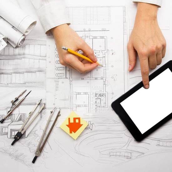 طقم مثلثات 45 درجة 35 سم 2 قطعة -2835