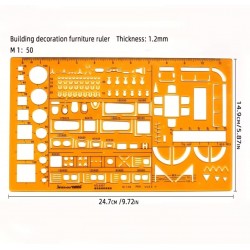 مسطرة هندسية اثاث 2/ 1:50 / 4357