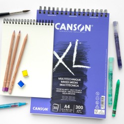 دفتر رسم كانسون سلك XL ازرق خشن مكس ميديا 300 غم دفتر رسم كانسون سلك XL ازرق خشن مكس ميديا 300 غم