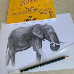 دفتر رسم كانسون XL بريستول ناعم  180 غم 50 ورقة دفتر رسم كانسون XL بريستول ناعم  180 غم 50 ورقة