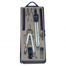 طقم فرجار هندسي للرسم مع سنون رصاص