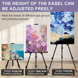 150cm Stand, Aluminum Tripod Telescopic Panel Stand