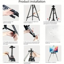 150cm Stand, Aluminum Tripod Telescopic Panel Stand