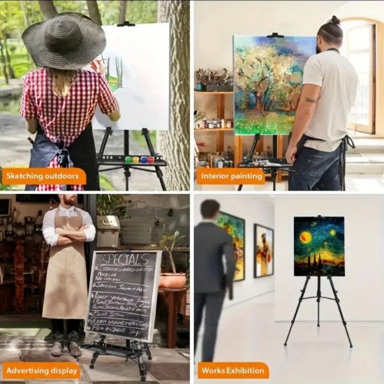 150cm Stand, Aluminum Tripod Telescopic Panel Stand