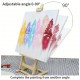 95cm Adjustable and Foldable Table Stand, Beech Wood Panel Holder Easel