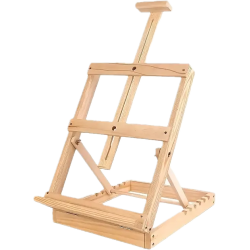 96cm adjustable and foldable table stand, beech wood panel holder Easel