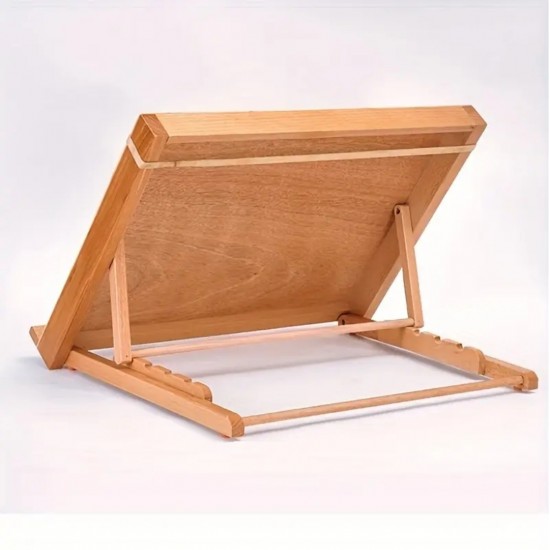 A2 size 42*59.4 table stand, adjustable and foldable, beech wood plate holder