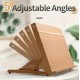 A2 size 42*59.4 table stand, adjustable and foldable, beech wood plate holder