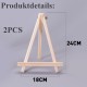 2 PCS Mini Table Easels 18 x 24 cm Wooden 