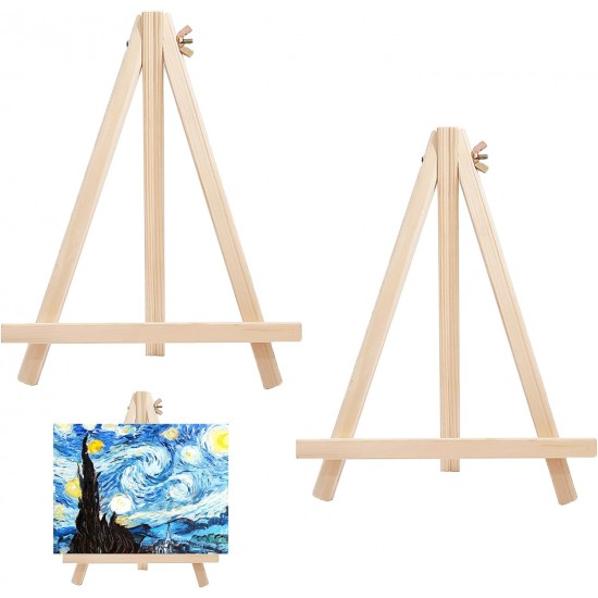 2 PCS Mini Table Easels 18 x 24 cm Wooden 