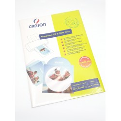 ورق طابعة ملونة CD + ظرف شفاف للسي دي  160 غم 10و CANSON ورق طابعة ملونة CD + ظرف شفاف للسي دي  160 غم 10و CANSON