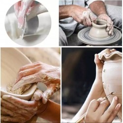 Ceramic Shaping Tool Kit / 7 Pieces With Yellow Nylon Sponge Ceramic Shaping Tool Kit / 7 Pieces With Yellow Nylon Sponge