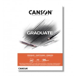 دفتر رسم جريدويت سكتش كروكيوس مصمغ 96 غم 40 ورقة CANSON دفتر رسم جريدويت سكتش كروكيوس مصمغ 96 غم 40 ورقة CANSON