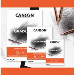 دفتر رسم جريدويت سكتش كروكيوس مصمغ 96 غم 40 ورقة CANSON دفتر رسم جريدويت سكتش كروكيوس مصمغ 96 غم 40 ورقة CANSON