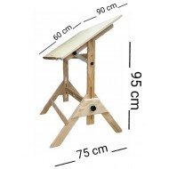 Drawing table Solid beech wood easy to control multi-use.