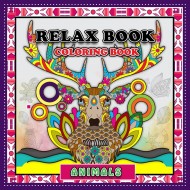 كراسة تلوين ريلاكس مجموعة الحيوانات + كراسة جيب دائرية بورق اسود مبدعة