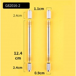 حامل أقلام وأصابع الفحم الطبيعي مفتوح من الجانبين معدن مارس