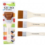 طقم 3 فرشة مستقيمة لمد الجسو عصا خشب