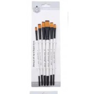 Artist Flat Brush Set of 6 pcs
