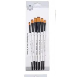 Artist Flat Brush Set of 6 pcs