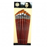 طقم 13 فرشة مشطوفة عصا طويلة موناليزا