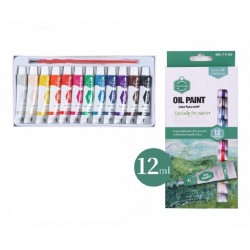 طقم الوان زيت 12 لون 12 ملي سمايل طقم الوان زيت 12 لون 12 ملي سمايل