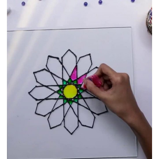 محدد زجاج فضي 21 ملي بكرت سمايل