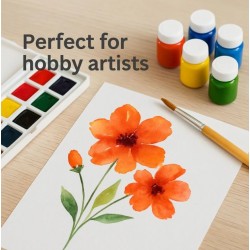 طقم 6 الوان مائية سائلة 25 ملي وفرشاه وبلت سمايل طقم 6 الوان مائية سائلة 25 ملي وفرشاه وبلت سمايل