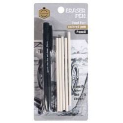 Pen Shape Eraser with 5 Refills