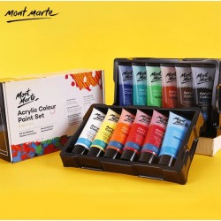 طقم الوان اكريليك 12 لون 75 ملي مونت مارتي طقم الوان اكريليك 12 لون 75 ملي مونت مارتي
