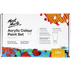 طقم الوان اكريليك 18 لون 75 ملي مونت مارتي طقم الوان اكريليك 18 لون 75 ملي مونت مارتي