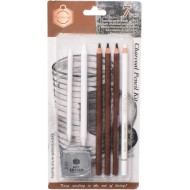 مجموعة 7 قطع سكتش فحم البشره سمايل